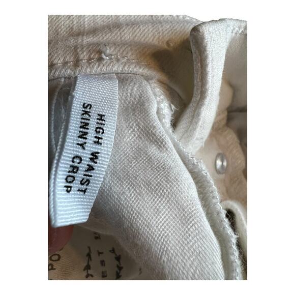 Ann Taylor LOFT White Jean Cut Off Shorts Denim Festival Concert Summer 10 / 30 - Picture 10 of 10